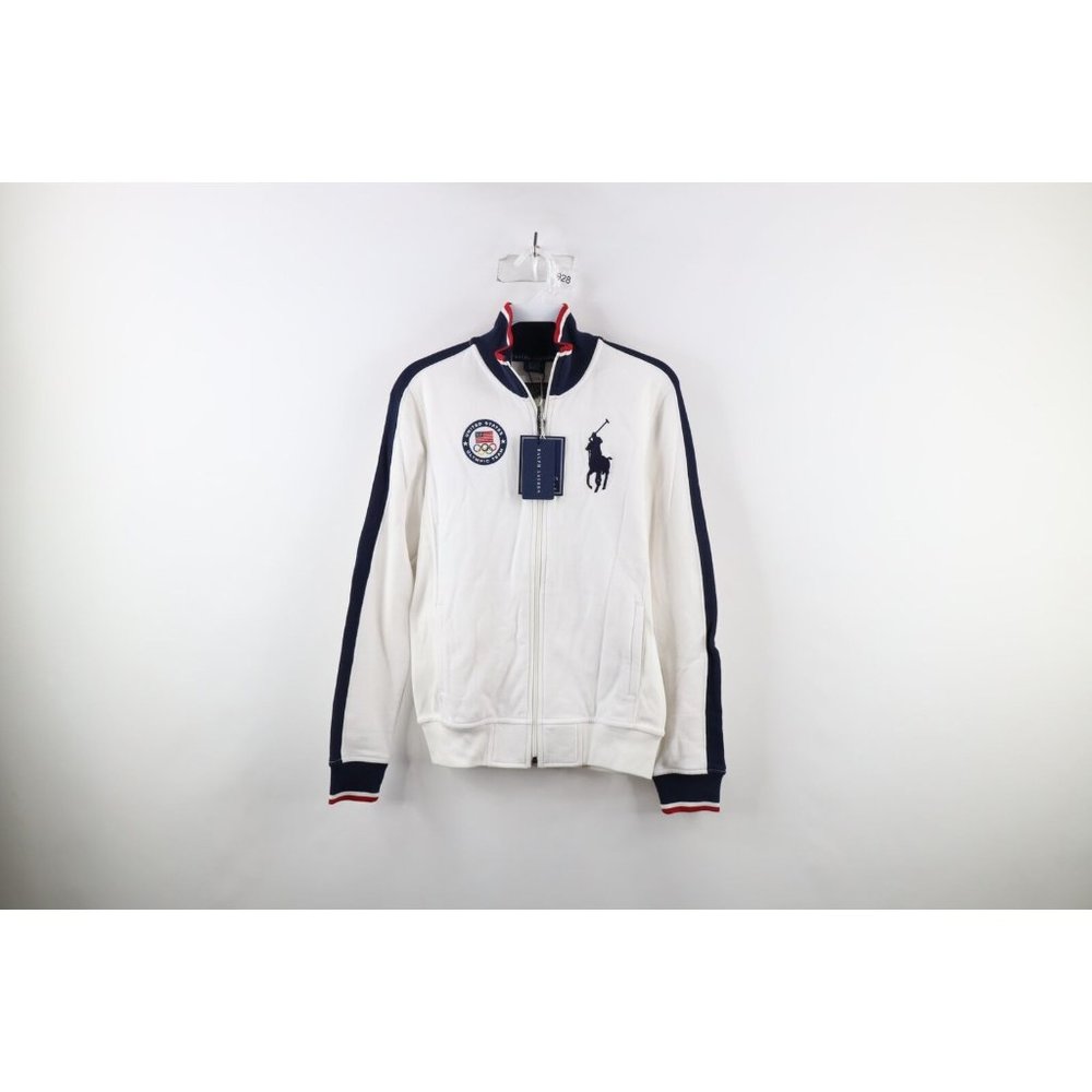 New Vintage Ralph Lauren Womens Spell Out Small 2012 USA Olympics Team Jacket